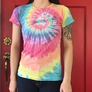 Ivory Ella pastel tie dye T shirt S